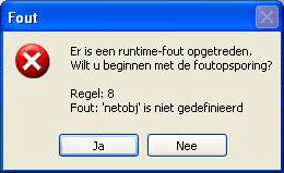 netobj fout